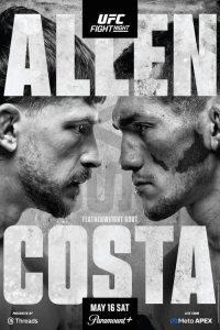 UFC Fight Night 276: Allen vs. Costa poster